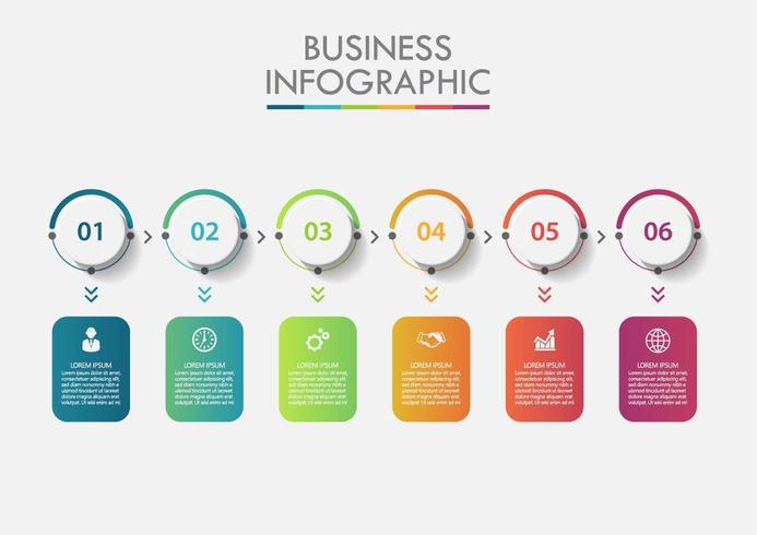 Infográfico numérico de dados comerciais vetor