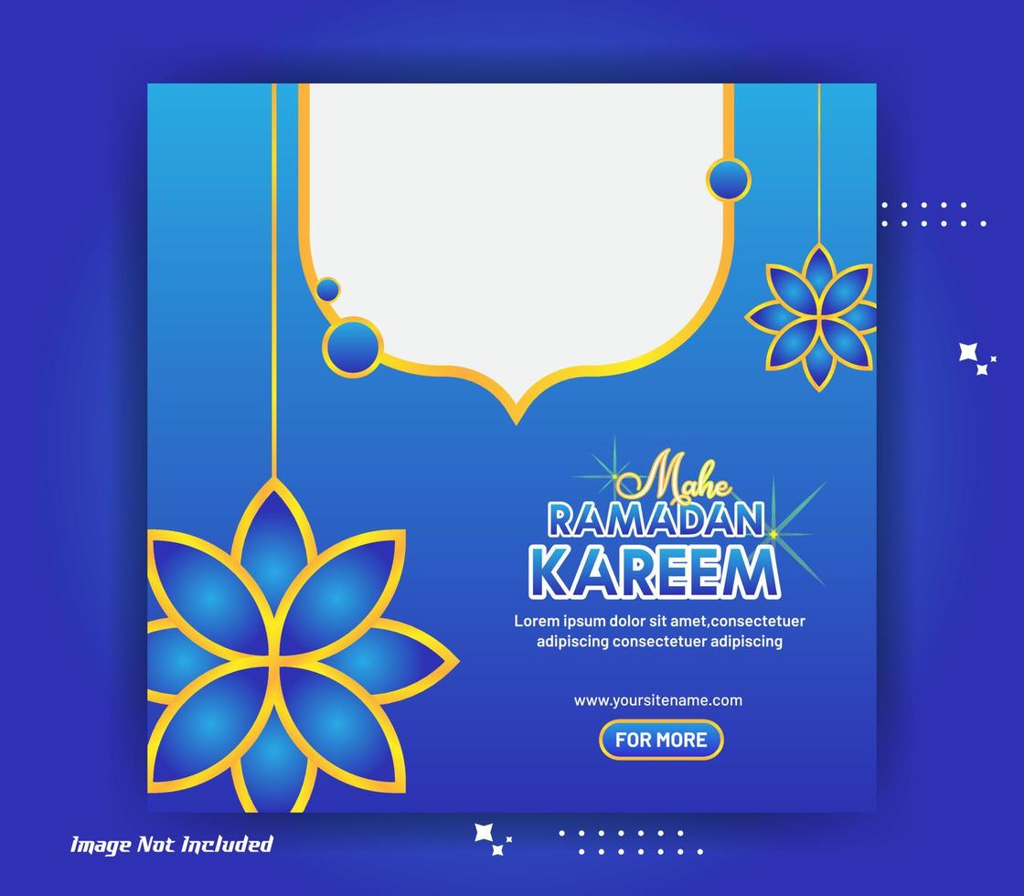 modelo de design de banner de anúncios de mídia social do ramadã criativo. arquivo vetorial eps em camadas para facilitar a edição. vetor
