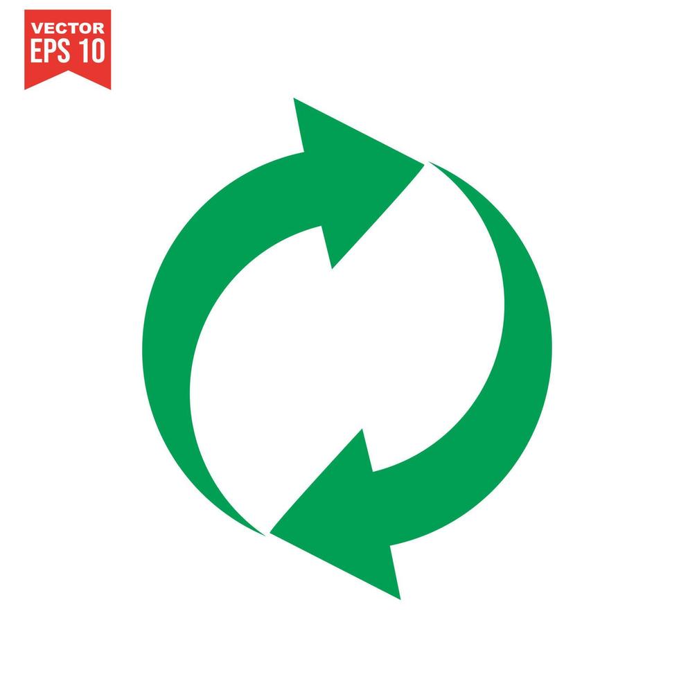 ícones de lixo e sinais de reciclagem vetor