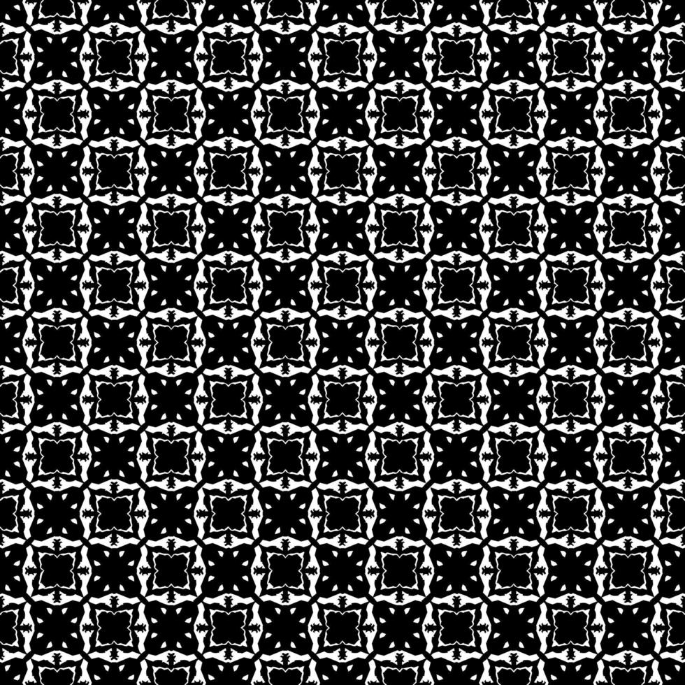 textura padrão sem costura preto e branco. design gráfico ornamental em tons de cinza. ornamentos de mosaico. modelo de padrão. ilustração vetorial. eps10. vetor