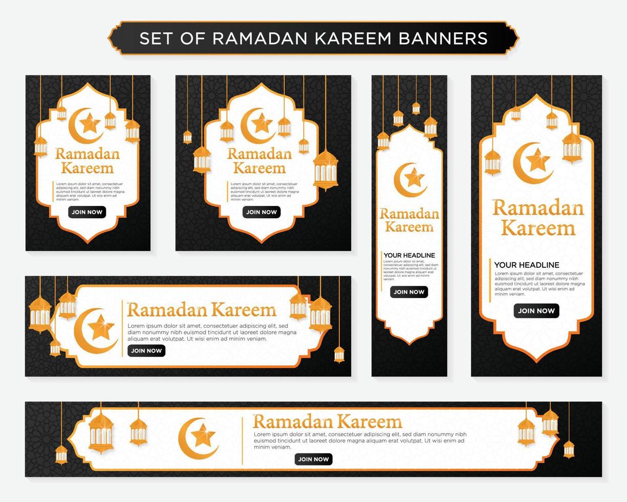 design de fundo islâmico ramadan kareem com uso de estilo moderno e árabe para conteúdo de mídia social e anúncios de banner vetor