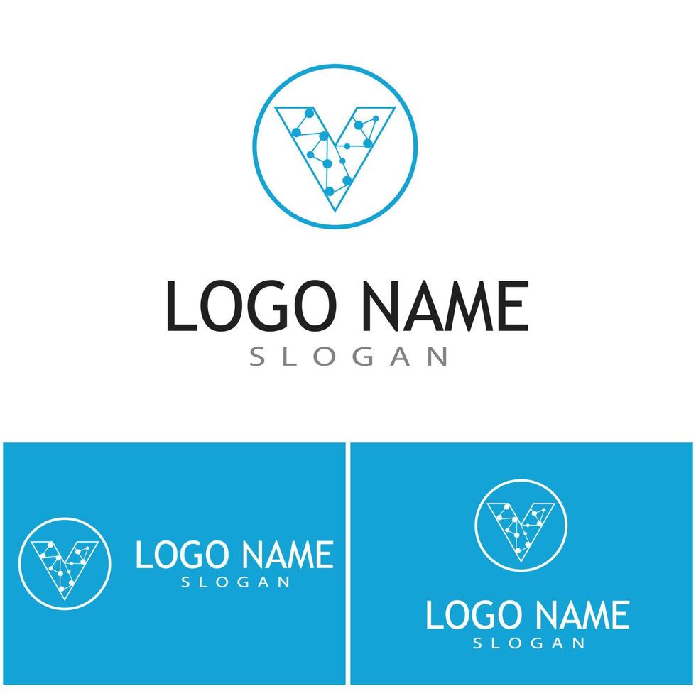 molécula símbolo logotipo modelo ilustração vetorial design vetor