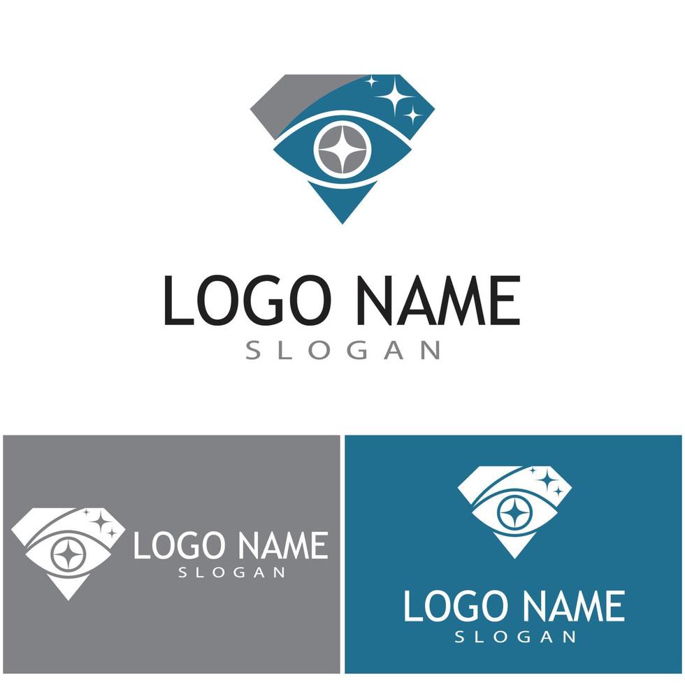 modelo de logotipo de diamante ilustração vetorial ícone design vetor