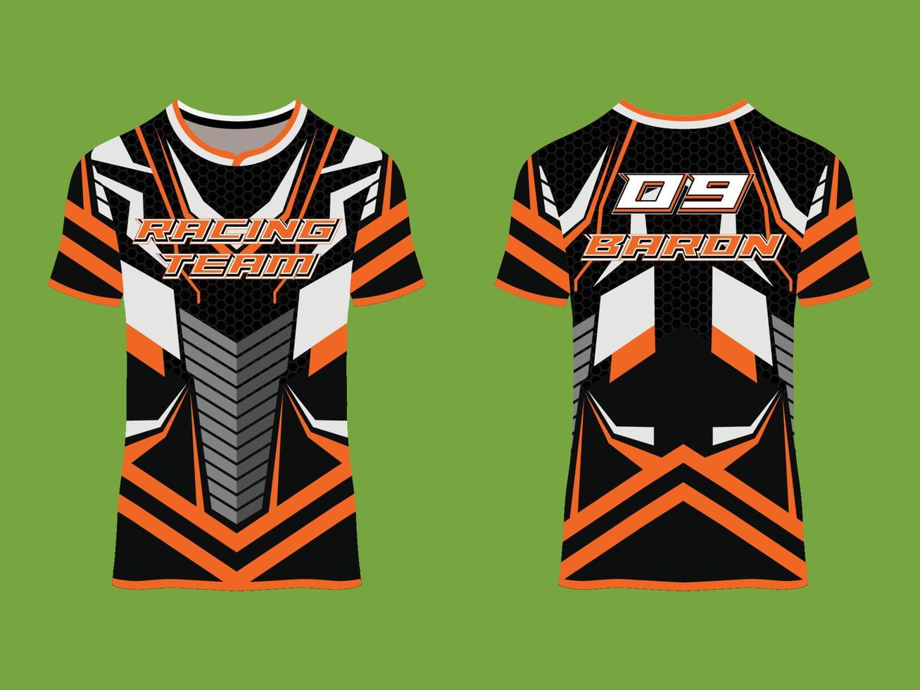 usar design esportivo, camisa de corrida para uniforme do clube vetor