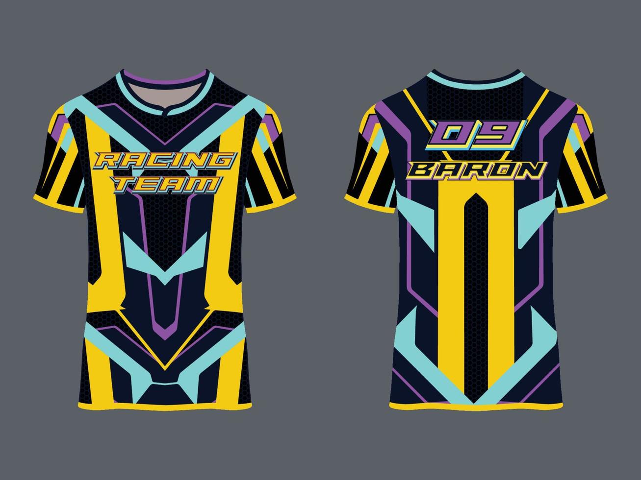 Use design esportivo, camisa de corrida para uniforme do clube vetor