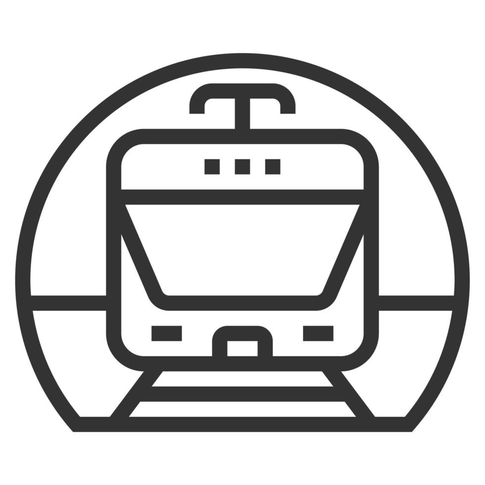 vetor de logotipo de ícone de linha de metrô
