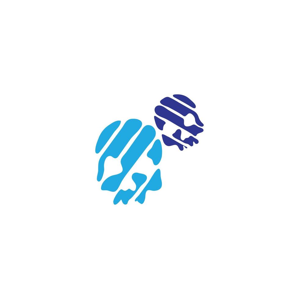 design de logotipo simples de crânio vetor