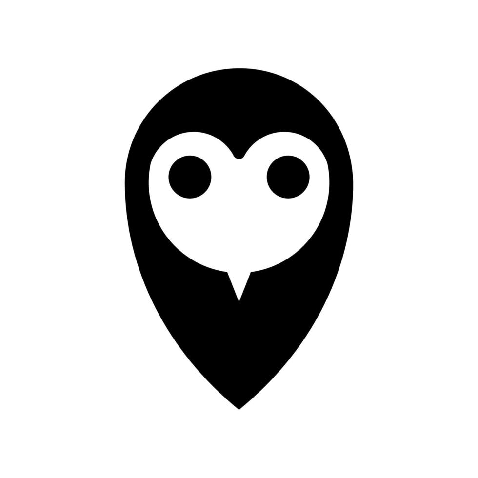 design de ícone de pássaro de coruja vetor