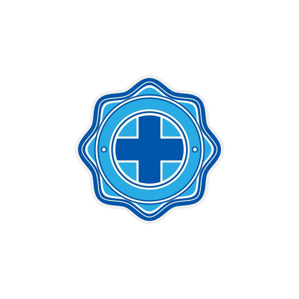 modelo de logotipo de saúde, hospital ou médico vetor