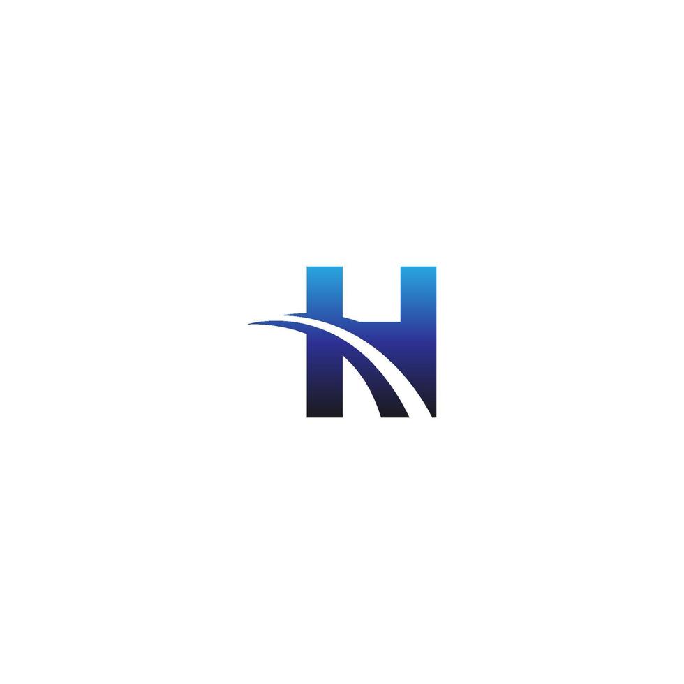 ícone de modelo de negócios de design de logotipo letra h vetor