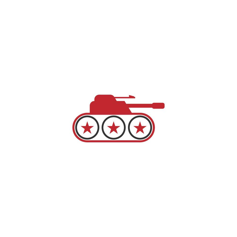 tanque militar, modelo de design de logotipo de ícone de tanque do exército vetor