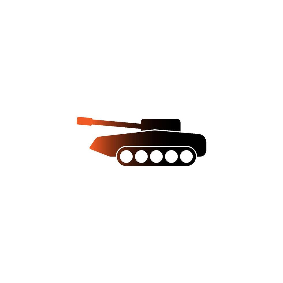 tanque militar, modelo de design de logotipo de ícone de tanque do exército vetor