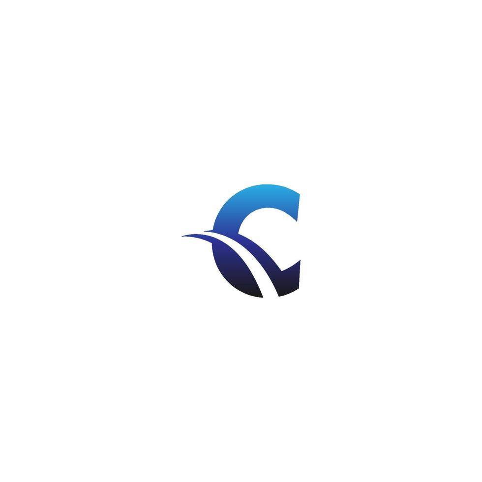 ícone de modelo de negócios de design de logotipo letra c vetor