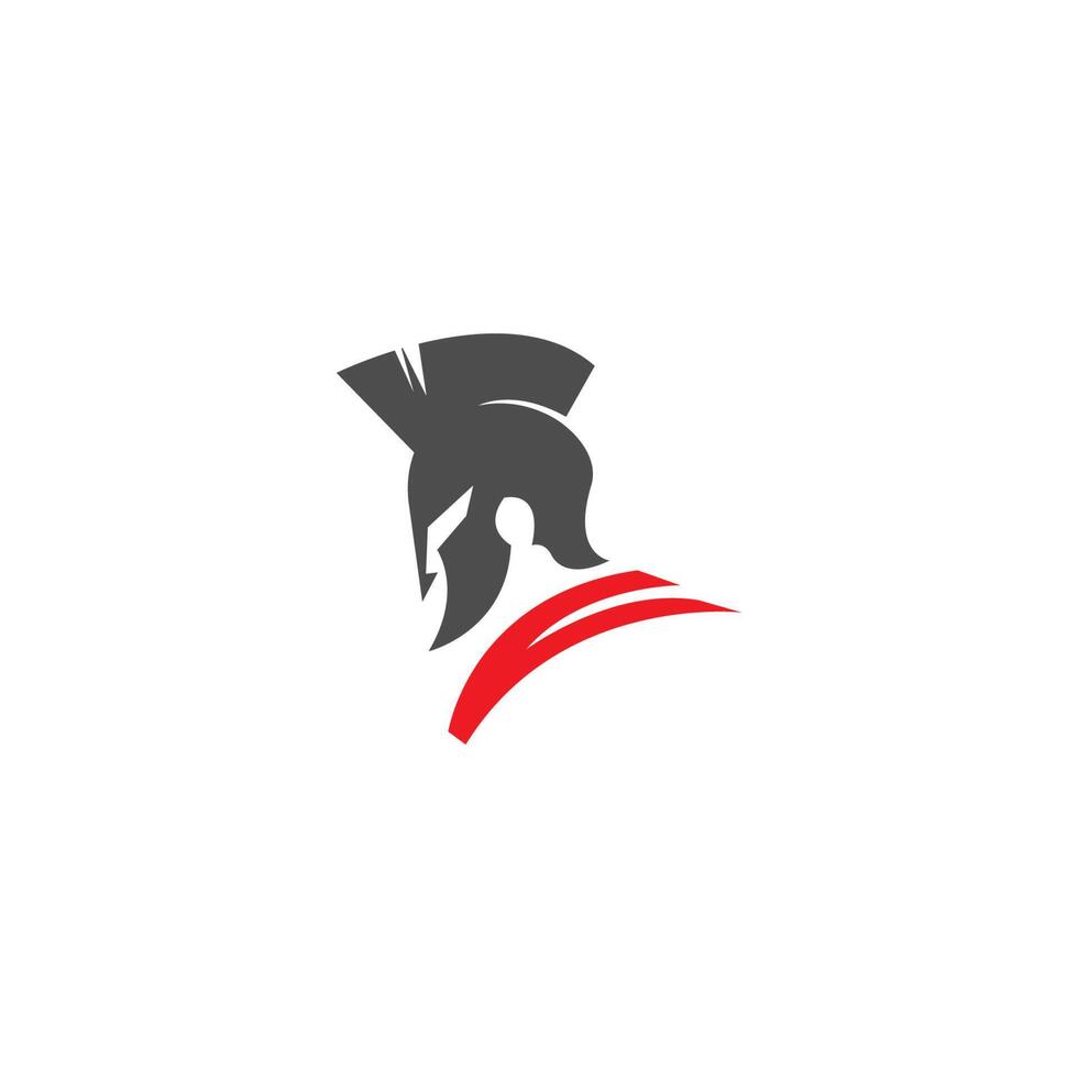 ilustração em vetor conceito de design de logotipo de ícone de cabeça de gladiador