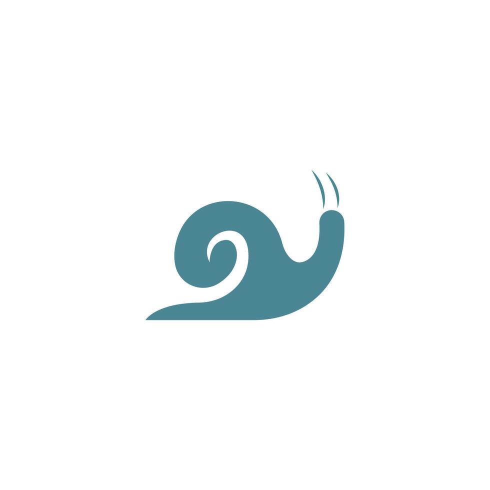 vetor de ilustração de design de ícone de logotipo de caracol