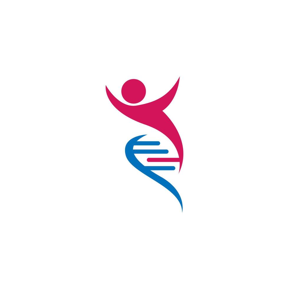 dna, vetor de design de ícone de logotipo de sinal genético