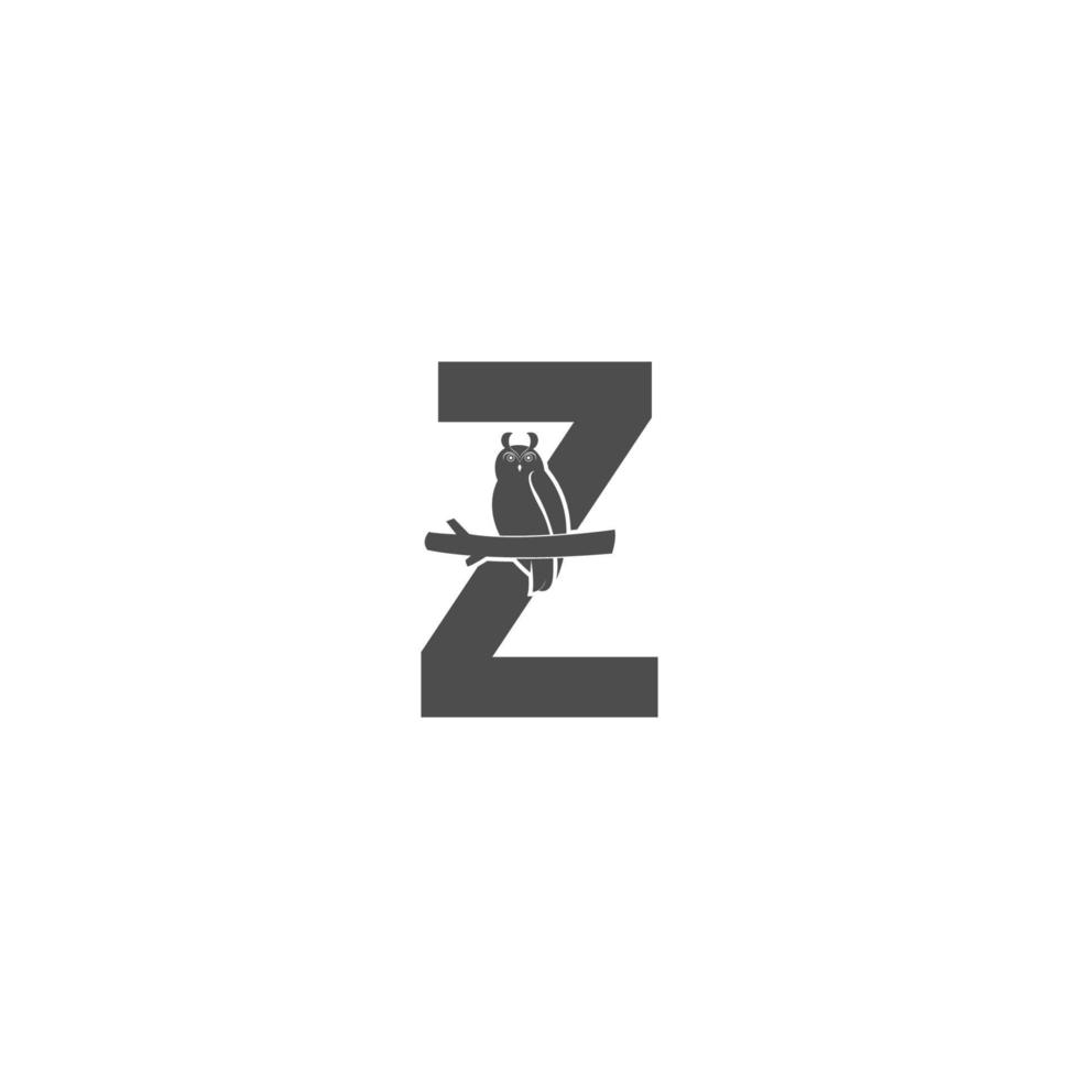 ícone do logotipo da letra y com vetor de design de ícone de coruja