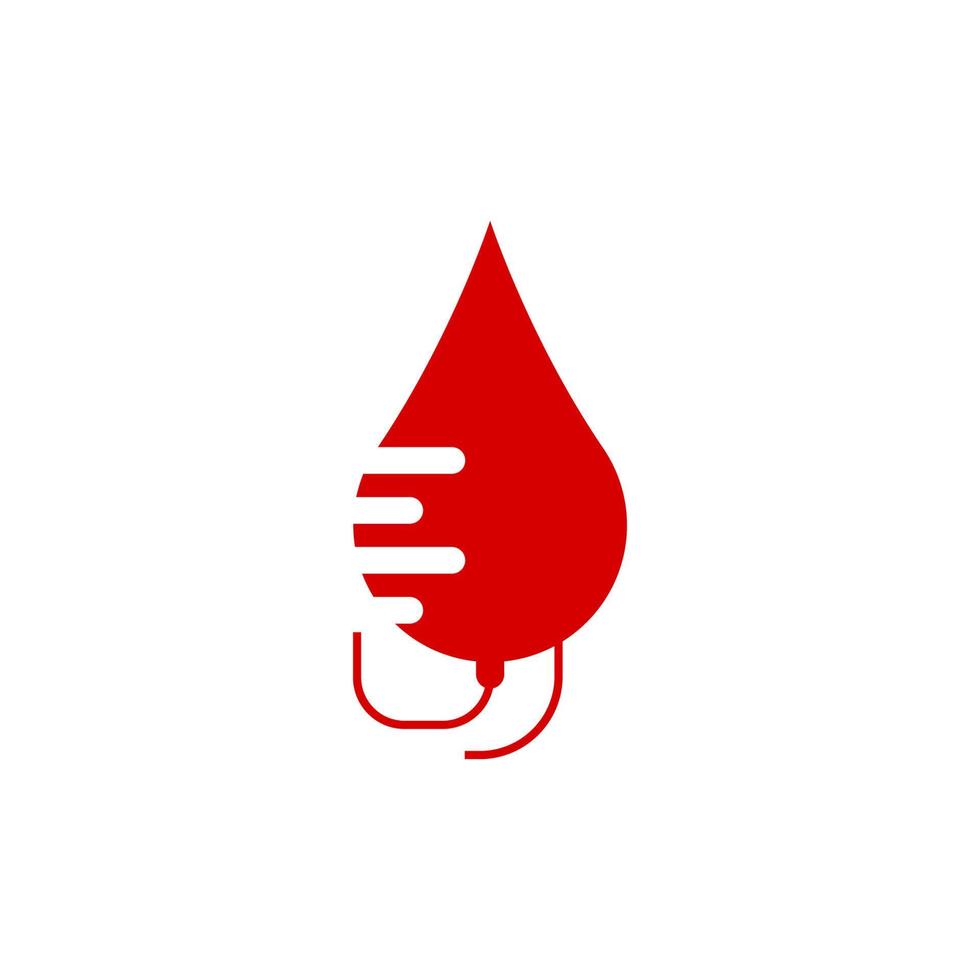 ilustração vetorial de design de ícone de logotipo de sangue vetor