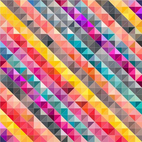 Fundo abstrato geométrico do mosaico colorido. vetor