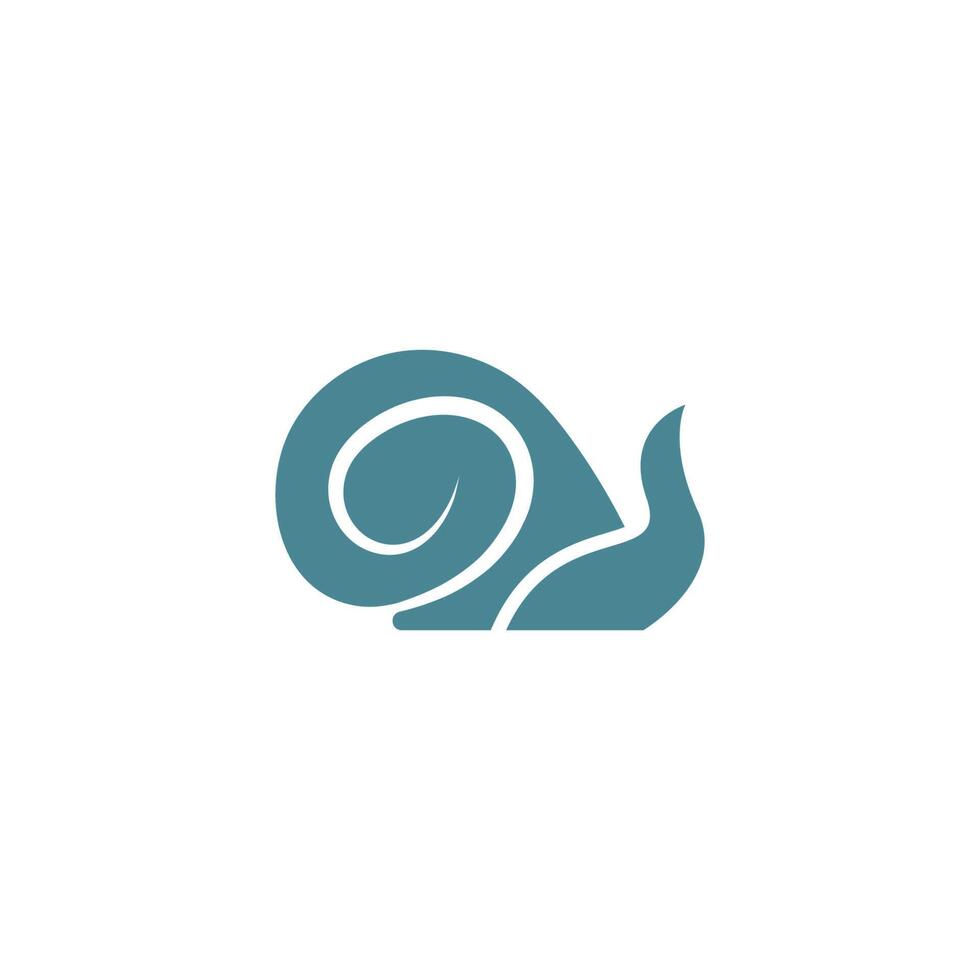 vetor de ilustração de design de ícone de logotipo de caracol