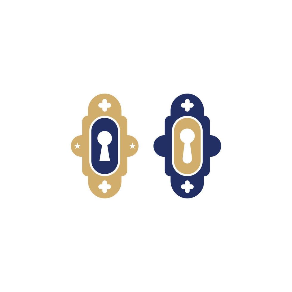 modelo de vetor de design de ícone de logotipo de chave simples