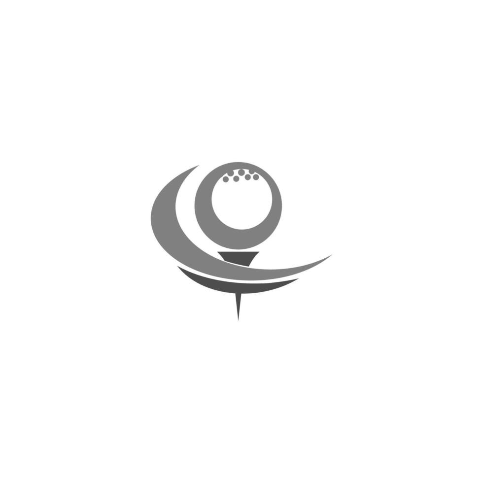 ilustração de design criativo de modelo de ícone de logotipo de golfe vetor