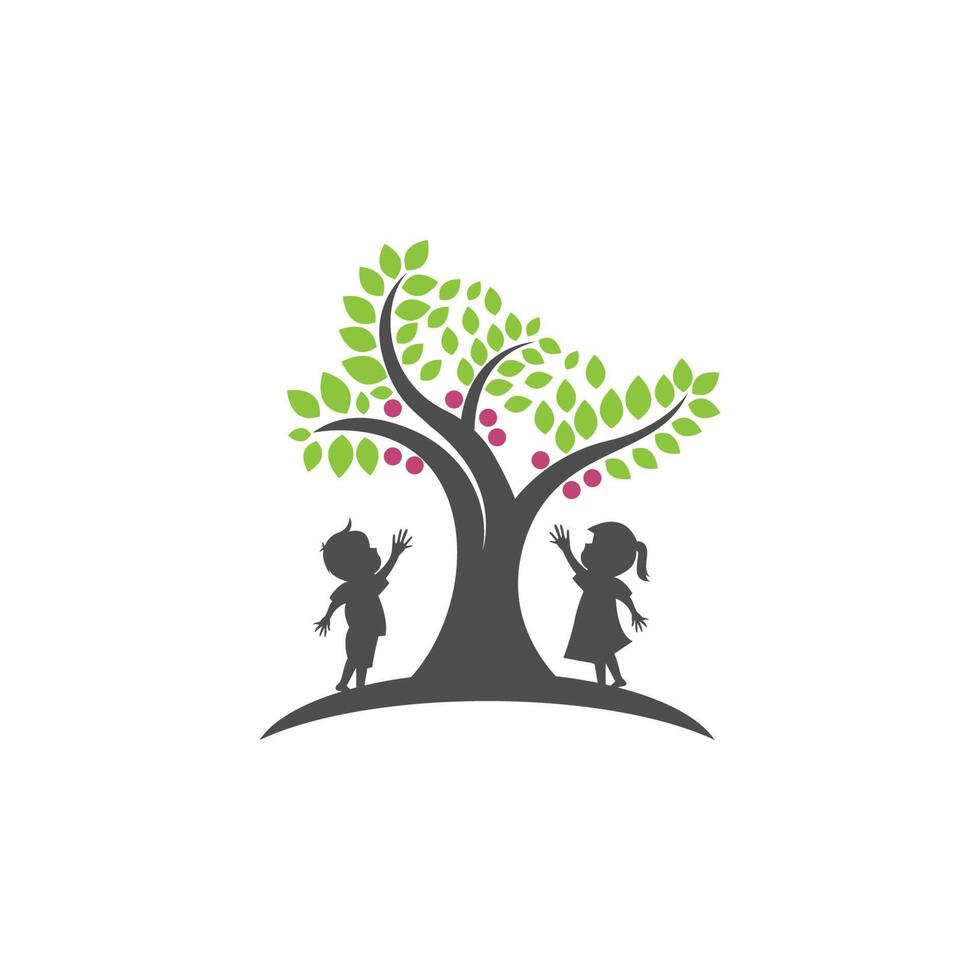 ícone de árvore ilustração em vetor design de galho de árvore