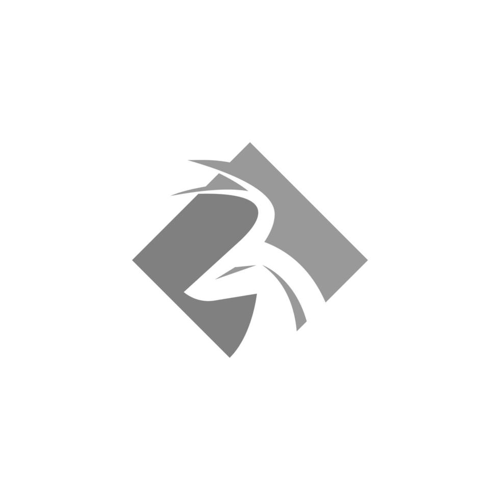 vetor de design de ilustração de ícone de logotipo de veado