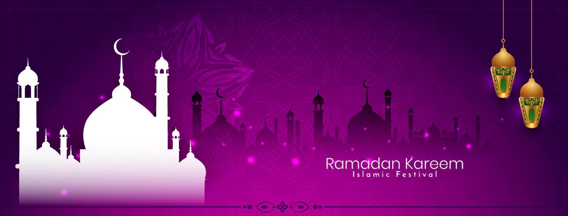 design de banner do festival islâmico ramadan kareem religioso vetor