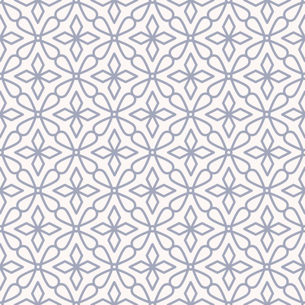 forma floral geométrica simples de cor azul claro. étnica peranakan sem costura de fundo. uso para tecido, têxtil, elementos de decoração de interiores, estofados, embrulhos. vetor