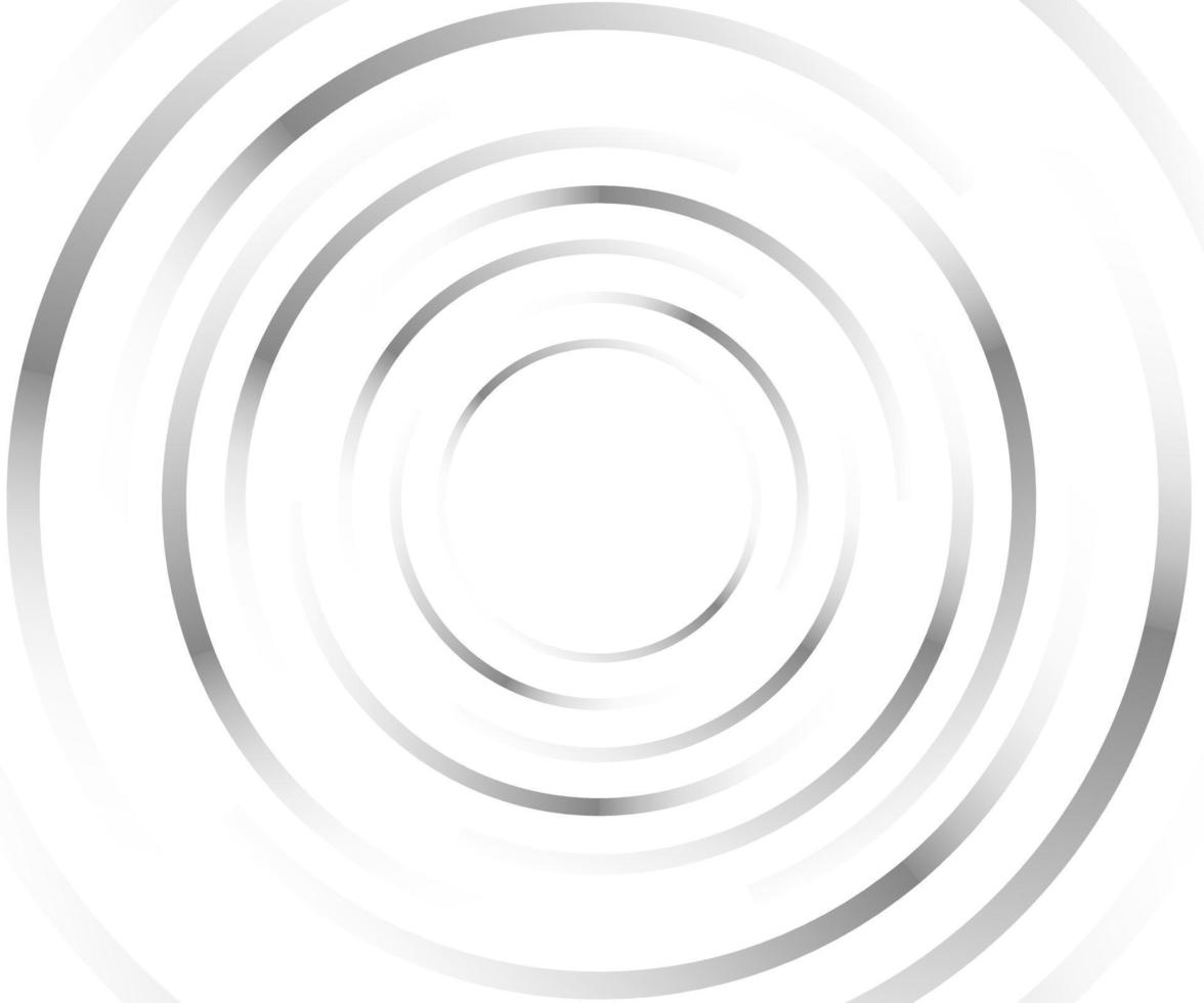linhas abstratas em forma de círculo, elemento de design, forma geométrica, moldura de borda listrada para imagem, logotipo redondo de tecnologia, ilustração vetorial em espiral vetor