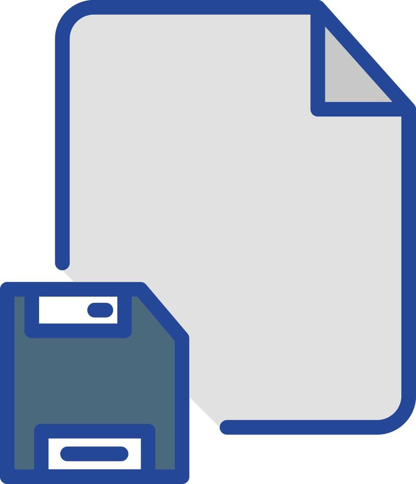 ícone de vetor isolado de arquivo de disquete que pode facilmente modificar ou editar