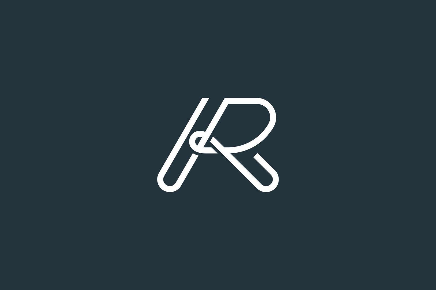 vetor de design de logotipo simples letra r