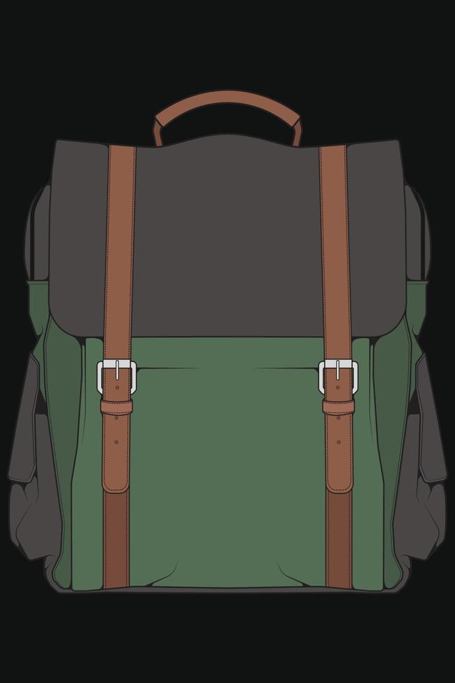 mochilas coloridas de vetor. mochilas para crianças em idade escolar, estudantes, viajantes e turistas. de volta às ilustrações de vetor plana mochila da escola isoladas em branco.