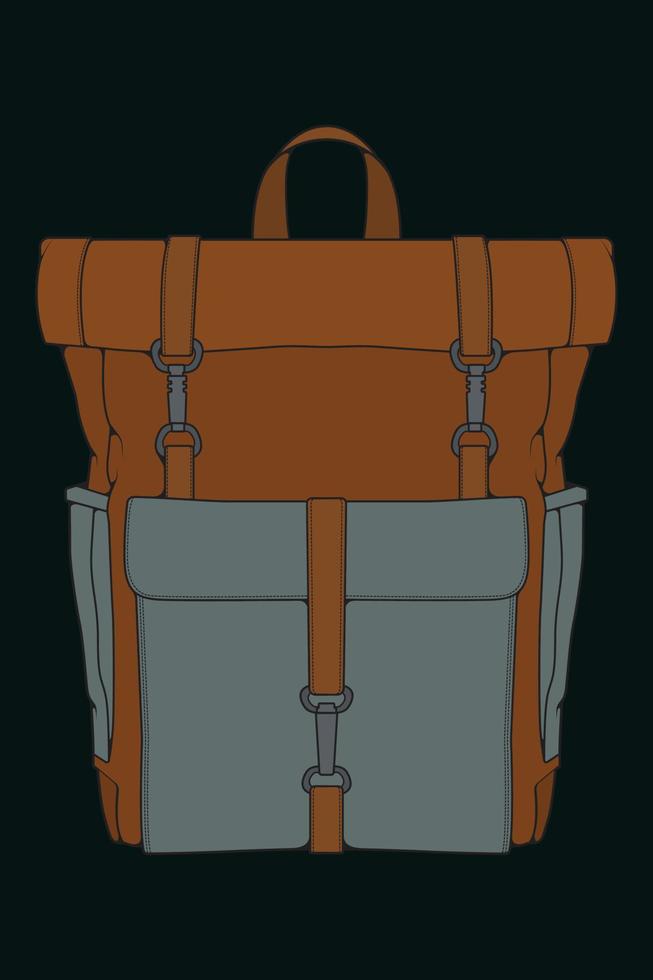 mochilas coloridas de vetor. mochilas para crianças em idade escolar, estudantes, viajantes e turistas. de volta às ilustrações de vetor plana mochila da escola isoladas em branco.