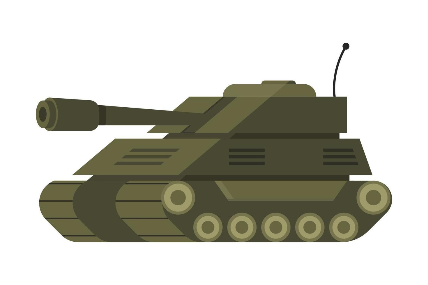 tanque militar dos desenhos animados. ilustração vetorial vetor