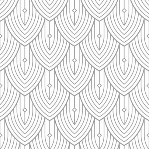 branco e cinza art deco simples padrão geométrico vetor