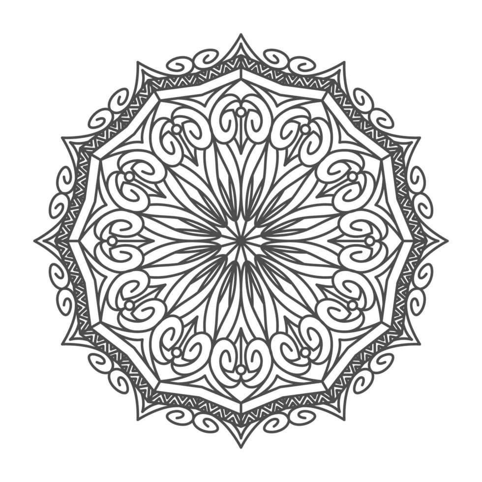 ornamentos de mandala elegantes e únicos vetor