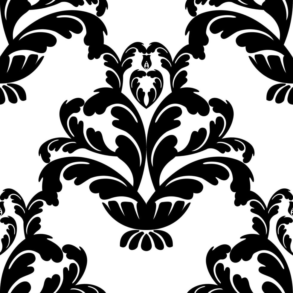 redemoinho de ornamento de rolagem barroco vintage vector Damasco. redemoinho de escudo heráldico do monograma vitoriano. folha floral retrô padrão folhagem fronteira antiga caligrafia de acanto gravada tatuagem. padrão perfeito