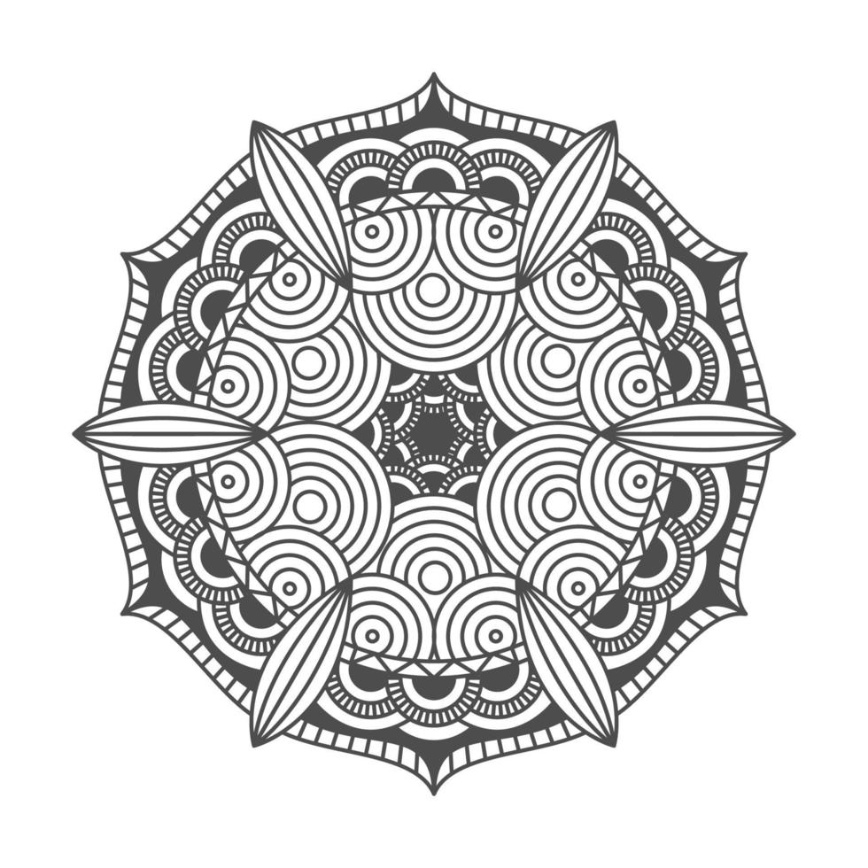 mandala elegante e única vetor