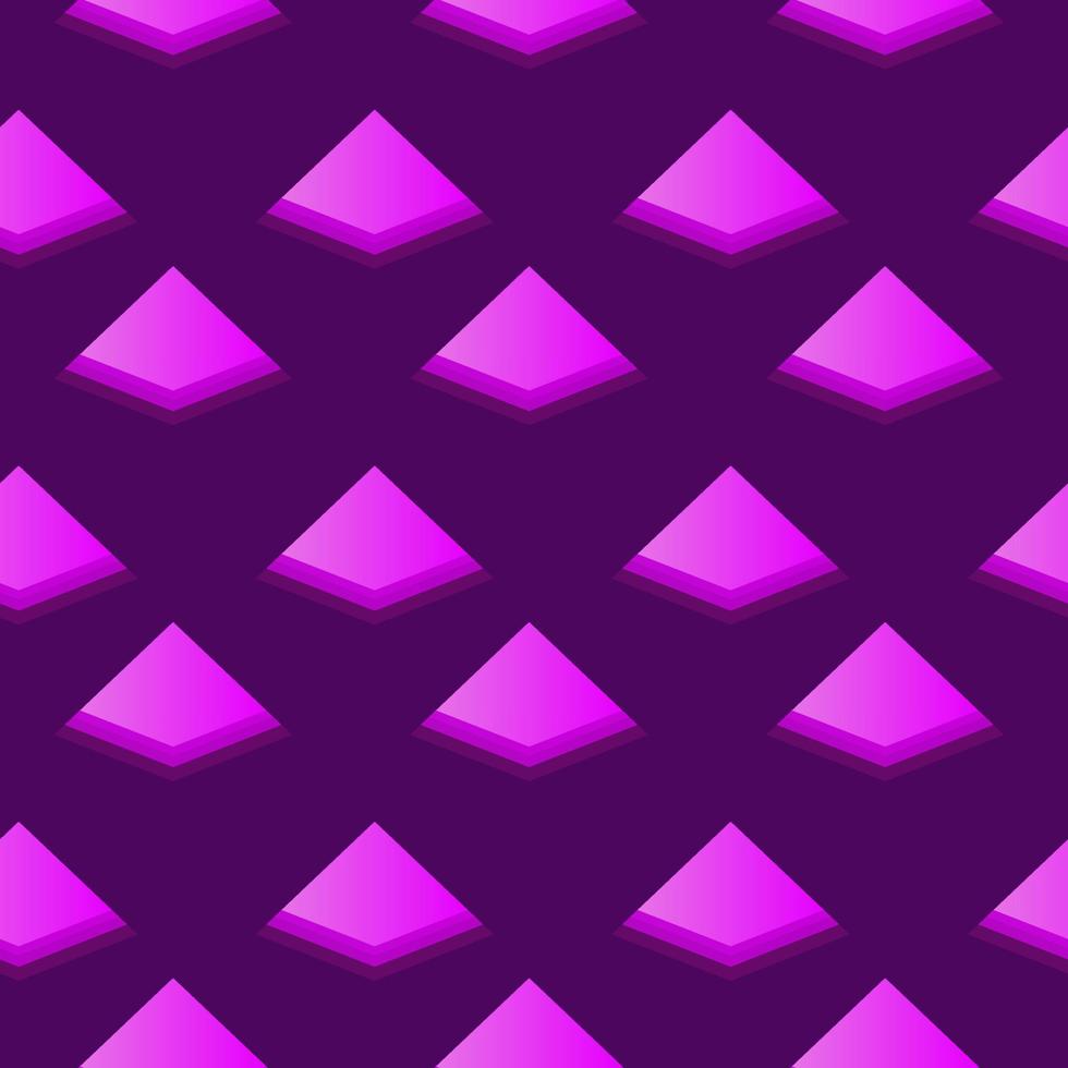 design de padrão de vetor roxo de pirâmide