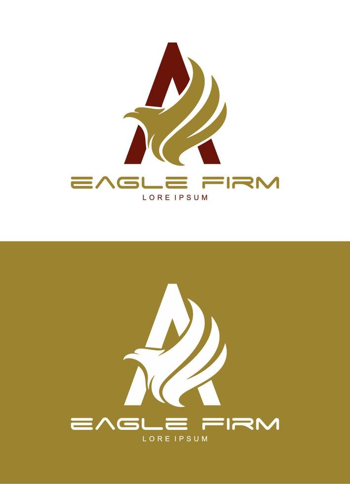 modelo de design de logotipo de águia vetor