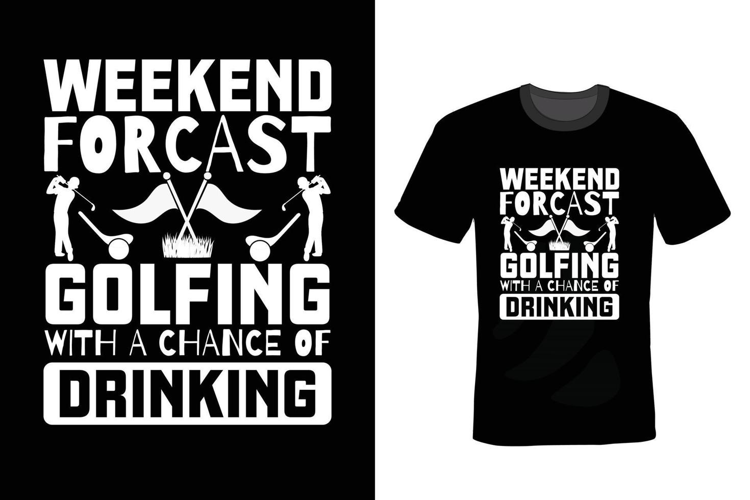 design de camiseta de golfe, tipografia, vintage vetor
