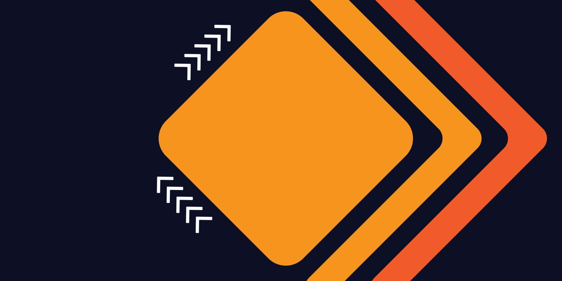 fundo geométrico mínimo semelhante. composição dinâmica de formas azuis com linhas laranja. fundo abstrato gráfico futurista moderno hipster vetor