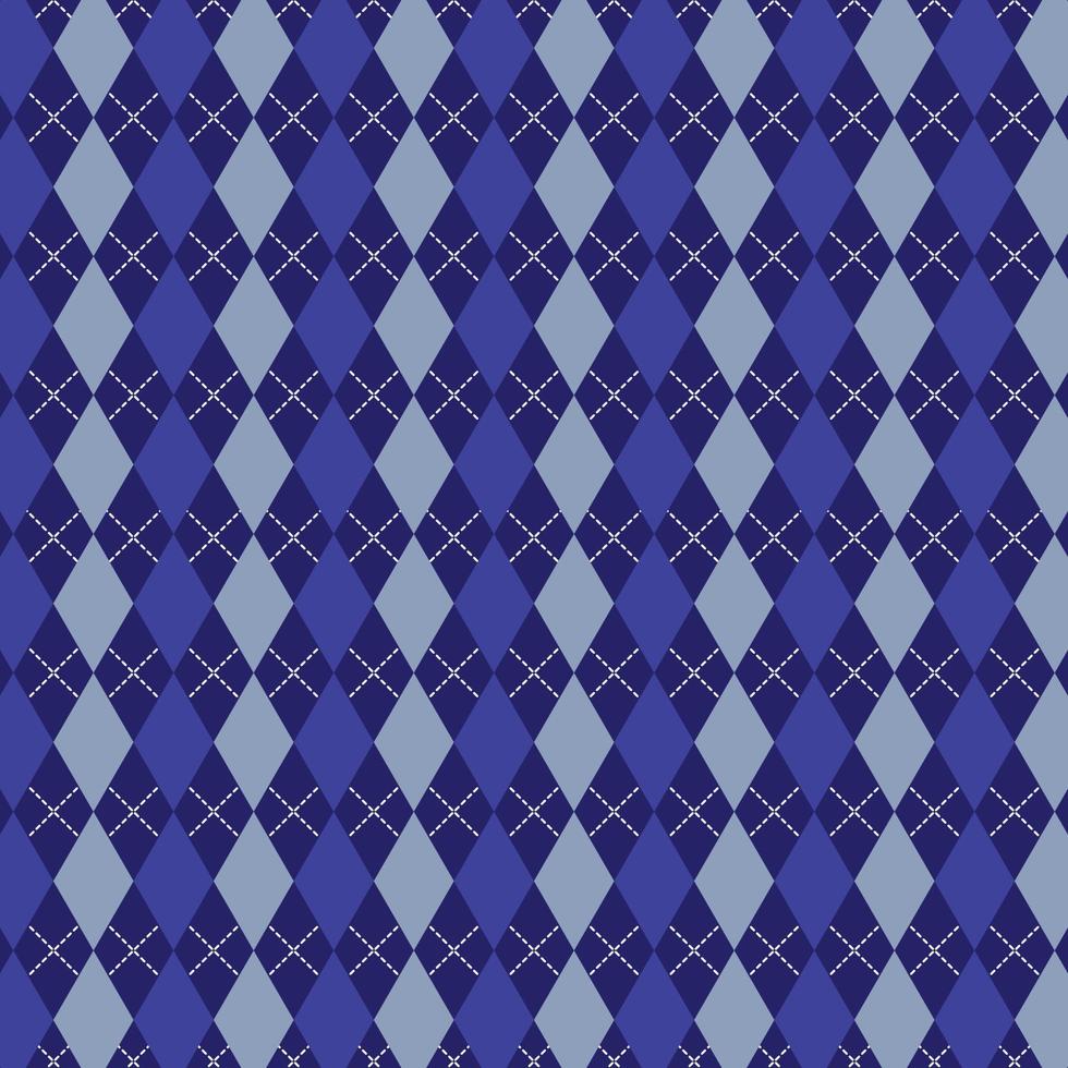 padrão de diamante geométrico sem costura com formas azuis vetor