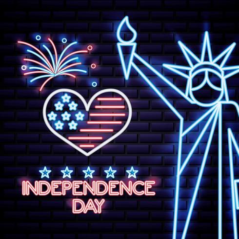 Dia da independência americana vetor