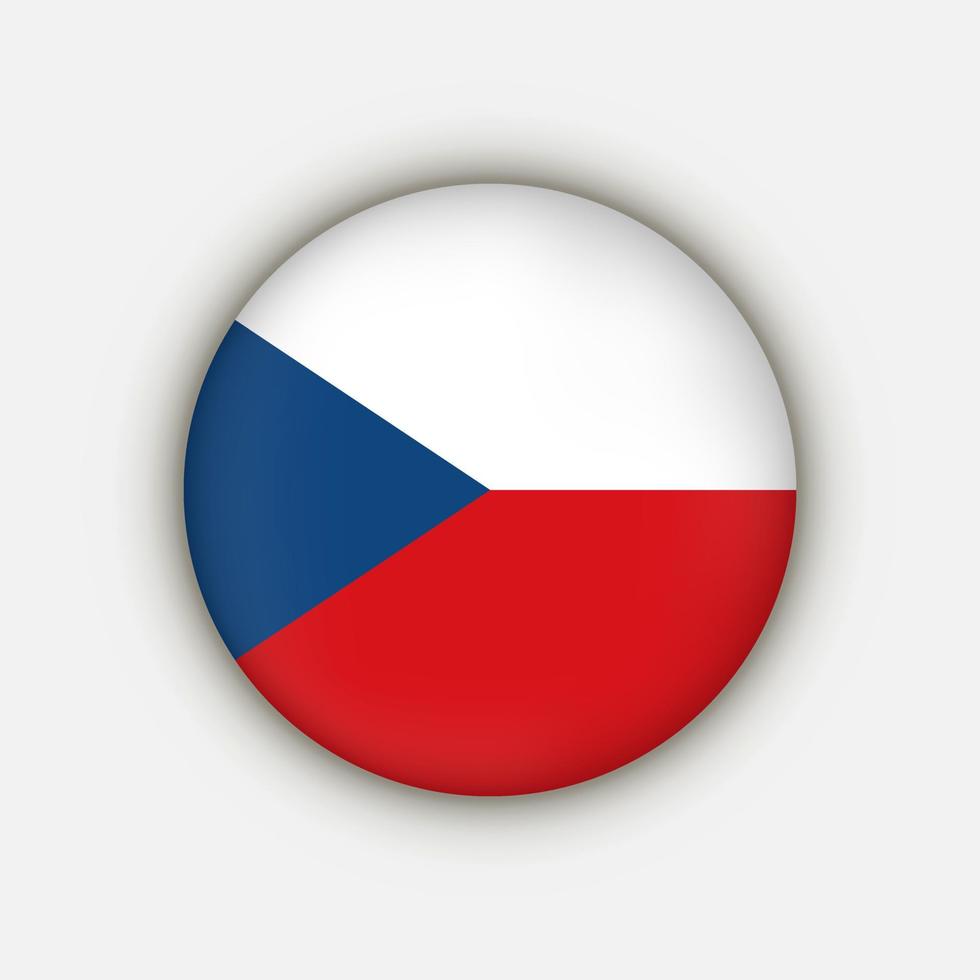 país república tcheca. bandeira da república checa. ilustração vetorial. vetor