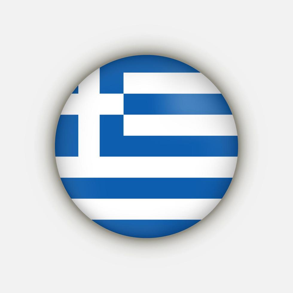 país Grécia. bandeira da Grécia. ilustração vetorial. vetor