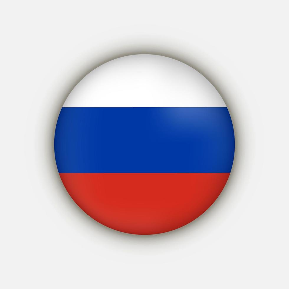 país Rússia. bandeira da rússia. ilustração vetorial. vetor