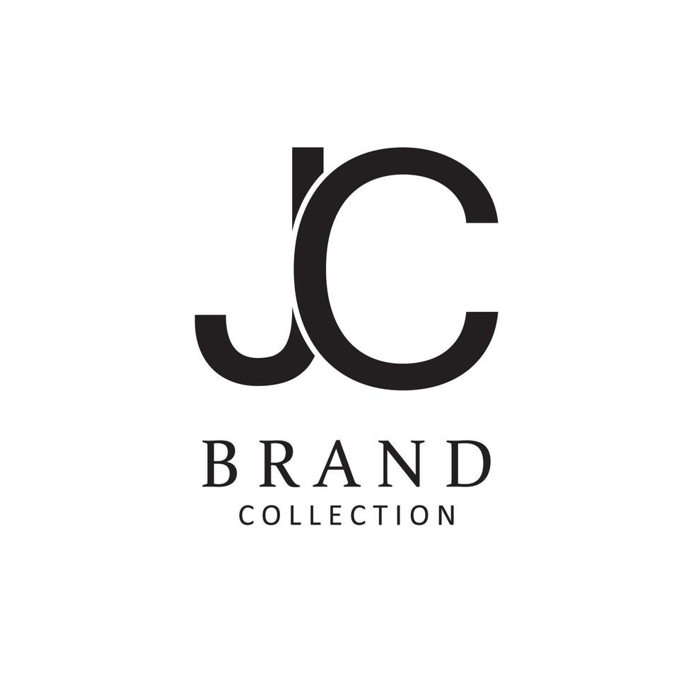 letra jc vector logo design símbolo ícone emblema